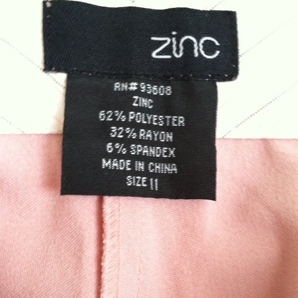 BARBIE PINK🎀/NWOT ZINC Pink Wrinkle Resistant Pants - Picture 11 of 12